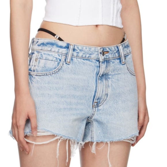 Alexander wang Jewelled Denim Shorts - Picture 5 of 5